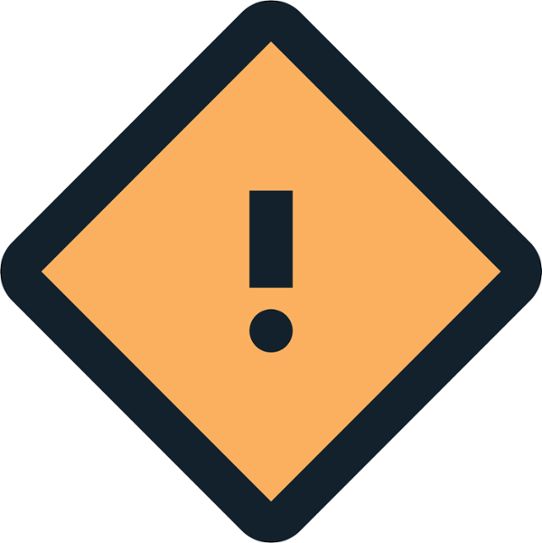 SMHI:s symbol för orange vädervarning